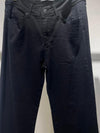 black flare denim pants