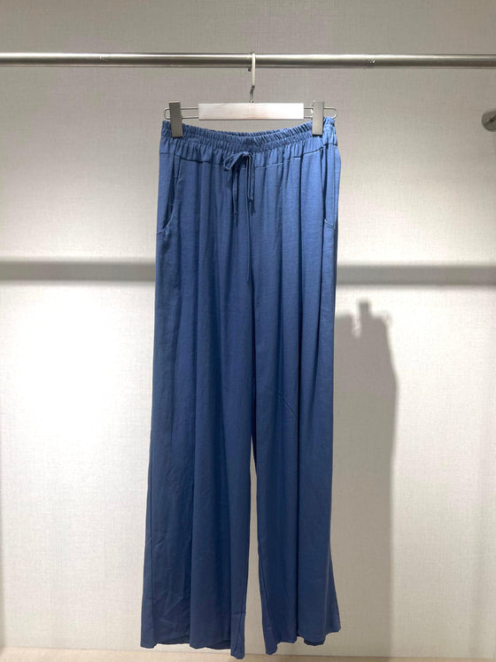 Italy linen blue  pants