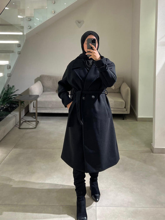 Joukh double black coat FW26