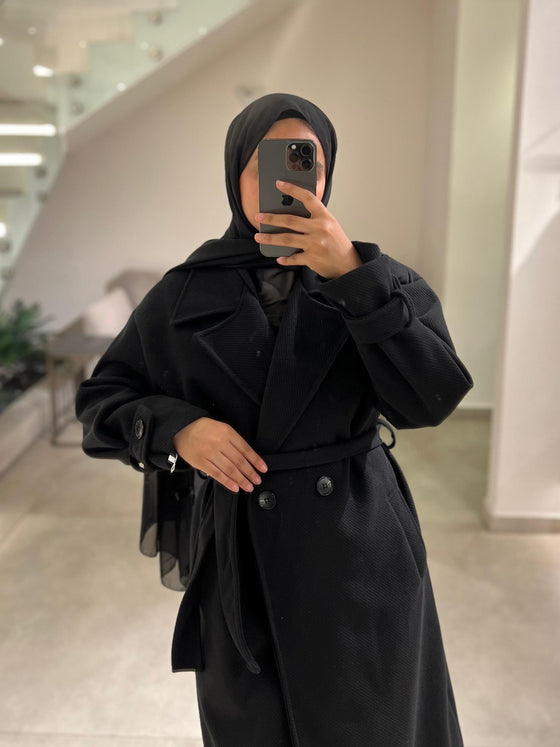 Joukh double black coat FW26