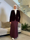 burgundy  velvet blazer FW26