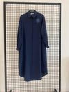 Armine navy blue long shirt SS26