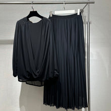  chiffon pleated skirt big size