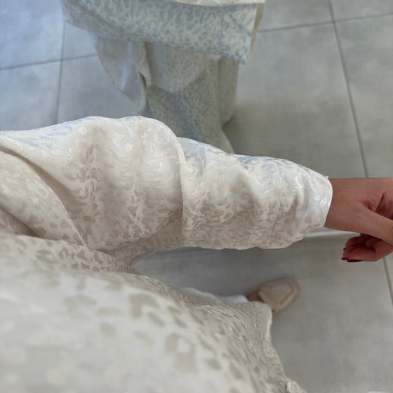 Italian jacquard white set