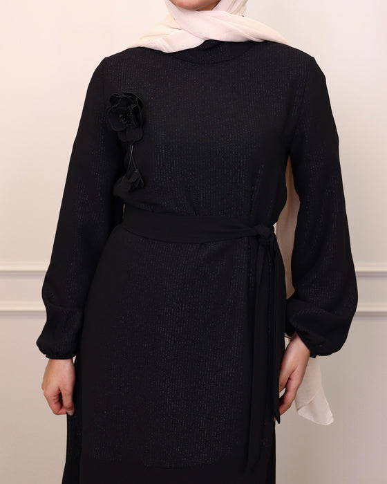 Black maxi dress