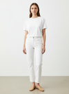 Denim white pants