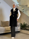 Black mohair vest FW26
