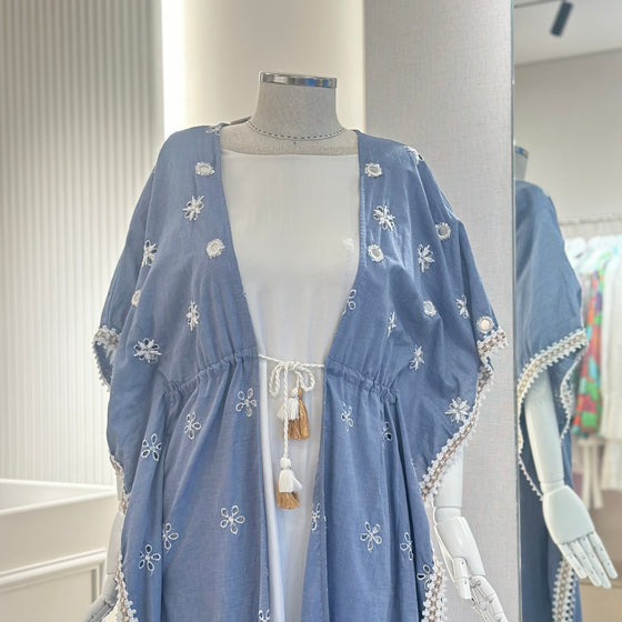 Denim Italian cardigan