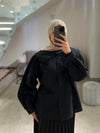 black dentelle shirt