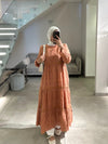 orange summer dress