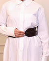 Italian white poplin shirt