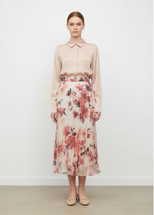  salmon printed skirt