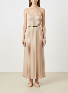  Italy plisse camel dress
