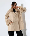 Beige fur jacket FW26