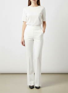  Famelin white flare pants