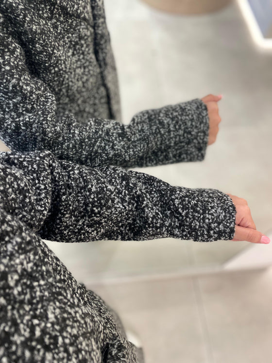 Bouclet grey coat