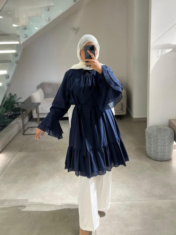 Midi italian navy dress FW26