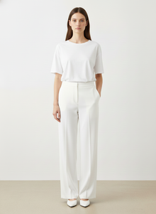  Famelin white wide pants