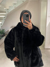 Fur black jacket FW26