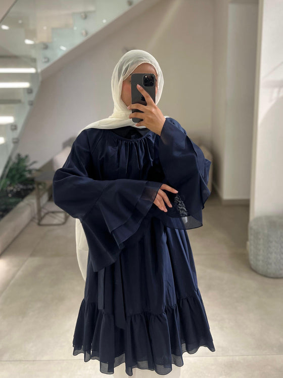 Midi italian navy dress FW26