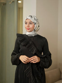  Crepon black evening dress