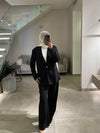 Italian black blazer set