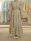 Olive green summer dress