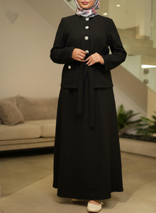  Tweed black skirt set FW26