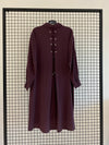 Armine burgundy long shirt SS26