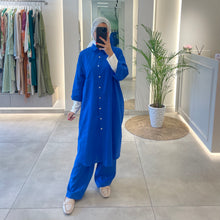  Italy linen indigo set