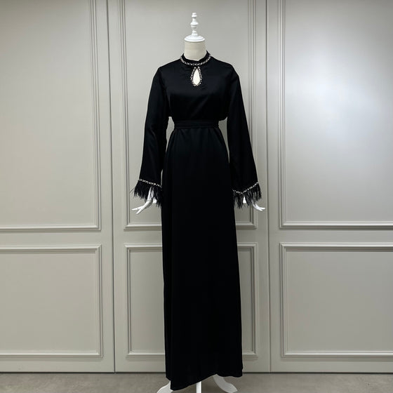 black evening dress