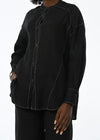Linen black &white shirt