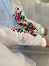 White embroidered shirt