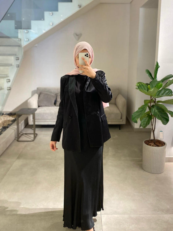 Italian silk black blazer