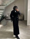 Black mohair coat FW26
