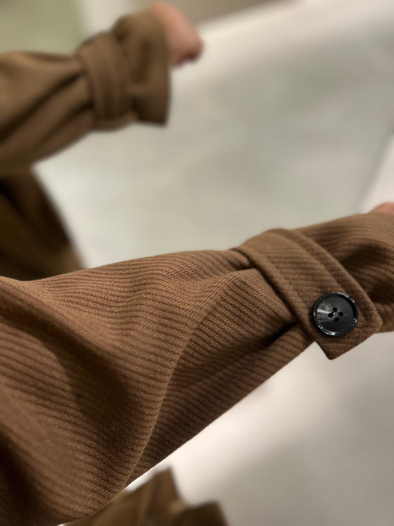 Joukh double mocha coat FW26