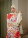 offwhite floral dress