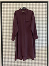Armine burgundy long shirt SS26
