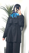 Black tencel pants set
