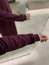 Armine burgundy basic top FW26