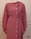 Pink ruffled dress