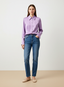  Silk purple shirt