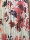 salmon printed skirt