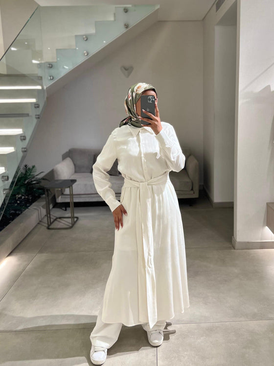 Offwhite silk italian shirt