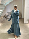 Turquoise skirt set