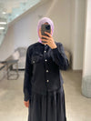 Black skirt set