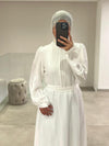 White evening dress