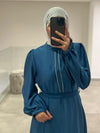 Turquoise evening dress