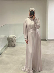  Beige evening dress