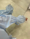 Baby blue evening set
